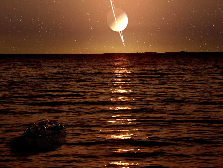 Cassini Titan Satrn