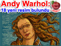 �nl� ressam Andy Warhol'un 18 resmi bulundu
