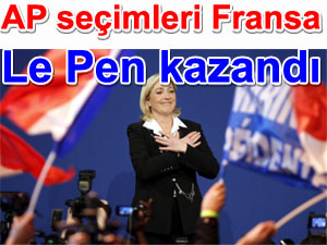 Fransa AP seimlerinde Marine Le Pen liderliindeki Front National Ulusal Cephe kazand