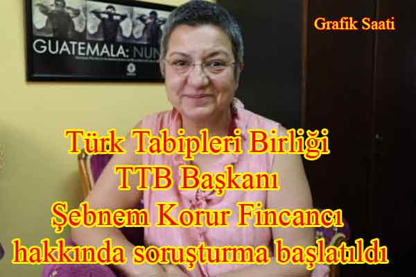 Türk Tabipleri Birliği TTB Başkanı Şebnem Korur Fincancı hakkında soruşturma başlatıldı