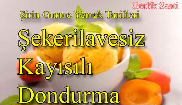Şekersiz kayısılı dondurma tarifi | Şirin Gurme yemek tarifleri