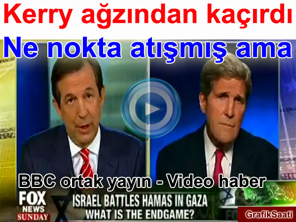 Kerry azndan kard Ne nokta atm ama srail'in Filistin Gazze harekat